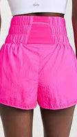 High Waist Foldover Running Shorts