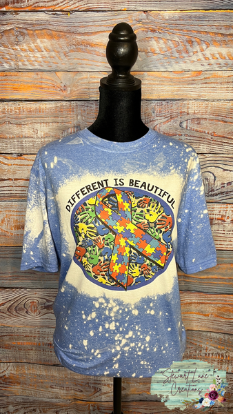 Different Is Beautiful Bleached T-Shirt