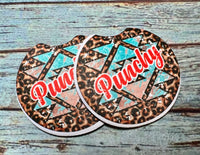 Punchy Car Coasters